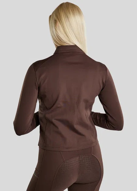 MoErica Chaqueta Thermo con detalles Gun Metal - Marrón