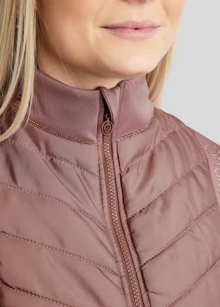 MoMari Chaqueta Hybrid con Rosegold Crystals - Dusty Rose