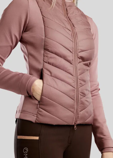 MoMari Chaqueta Hybrid con Rosegold Crystals - Dusty Rose