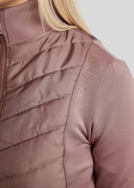 MoMari Chaqueta Hybrid con Rosegold Crystals - Dusty Rose