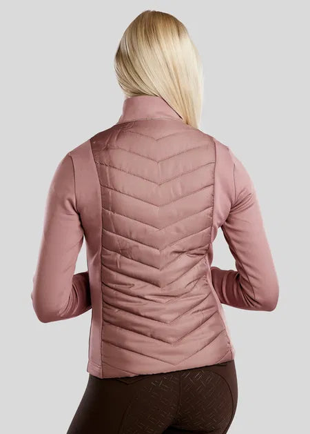 MoMari Chaqueta Hybrid con Rosegold Crystals - Dusty Rose