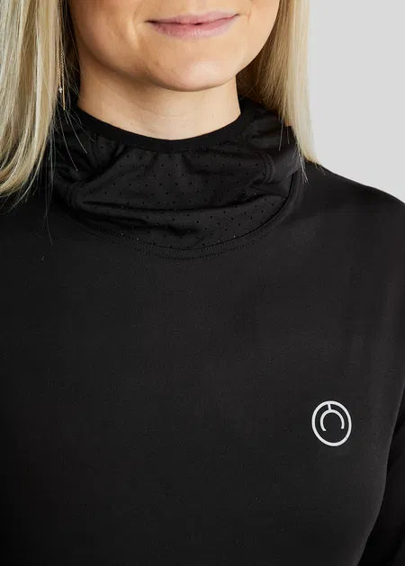 MoEsta Thermo Hoodie w. Reflective Print - Negro