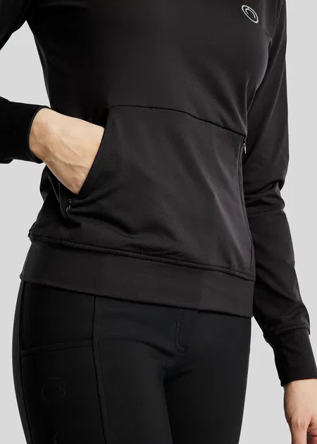MoEsta Thermo Hoodie w. Reflective Print - Negro