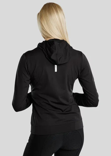 MoEsta Thermo Hoodie w. Reflective Print - Negro
