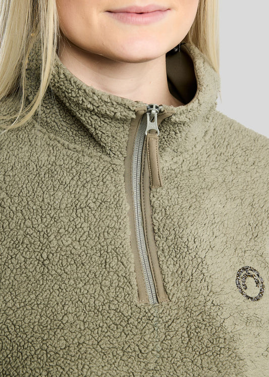 MoEbba Sudadera Teddy - Dusty Green