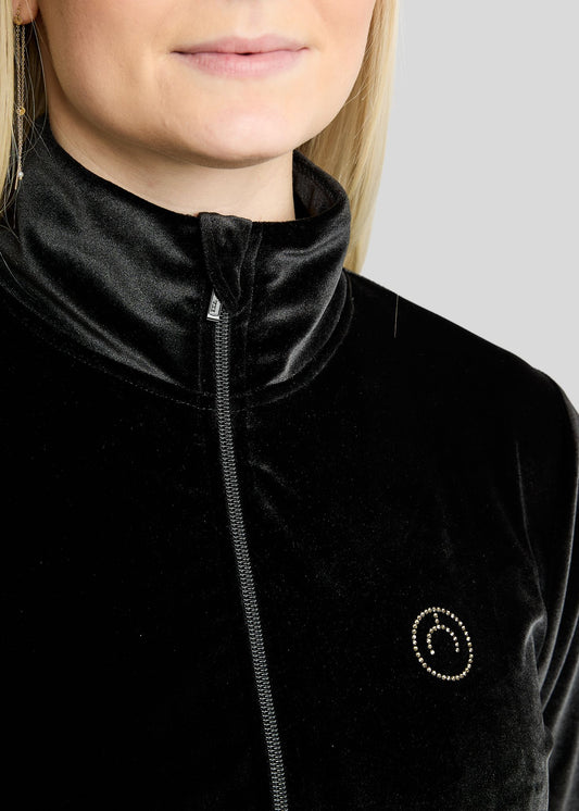 MoValerie Chaqueta Velvet Montar con detalles Golden Quartz - Negro