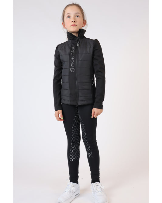 Junior Emma chaqueta Softshell - Negro