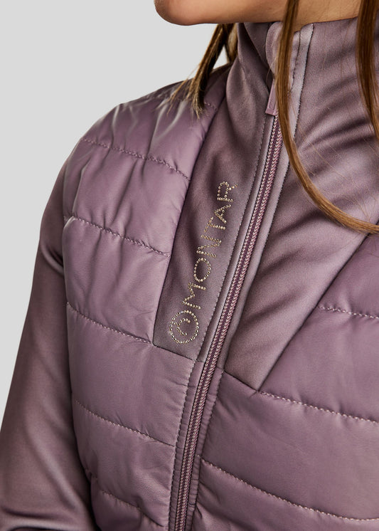MoCaroline Chaqueta híbrida con brillis champagne – Blush