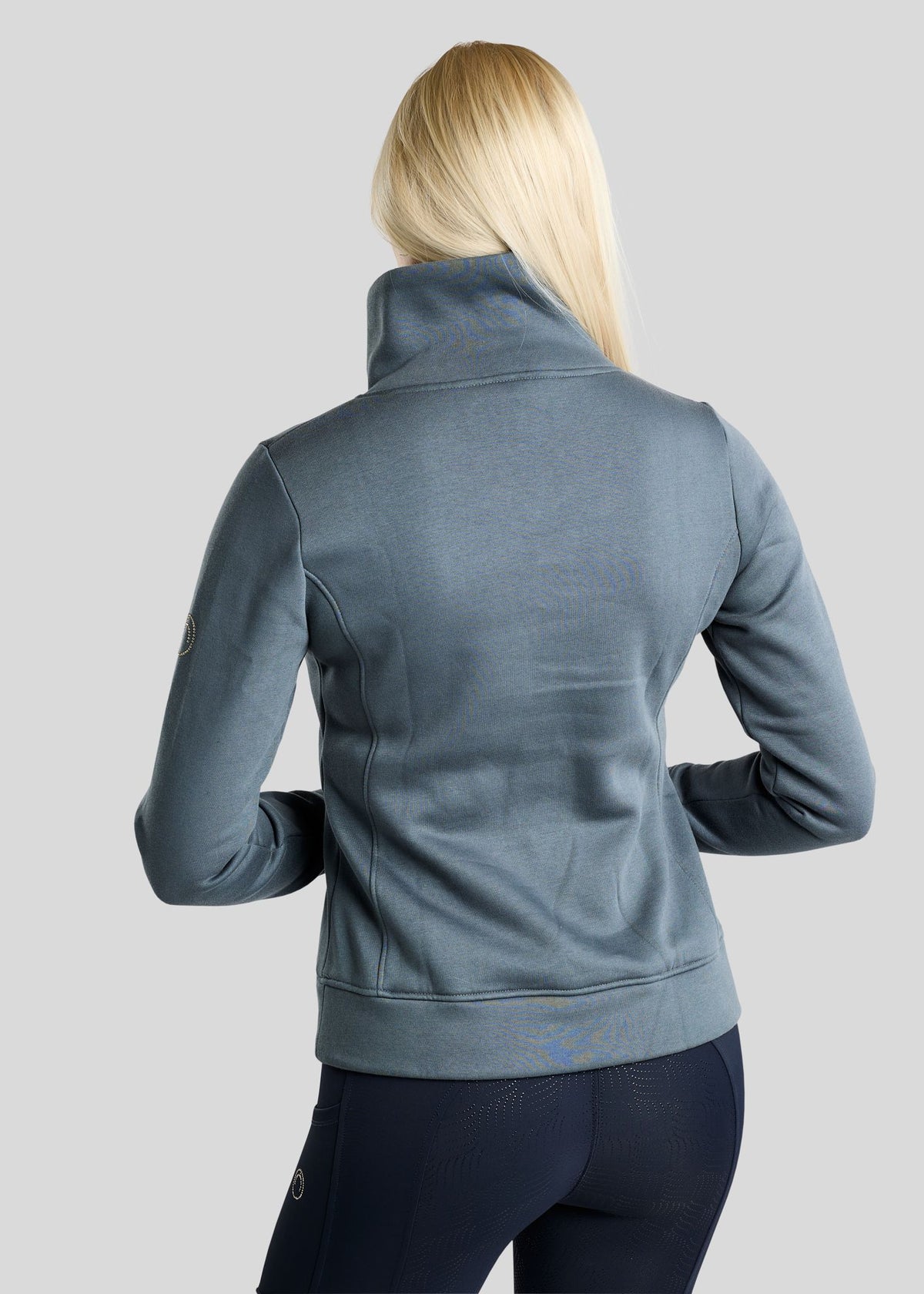 MoNaja Sudadera Montar con Cuello Alto y Cristales Golden Quartz - Dark Slate