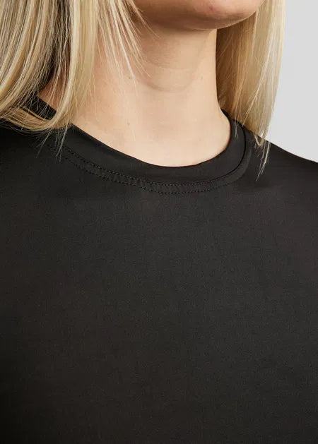 MoWendy T-Shirt con Lasercut Logo - Negro