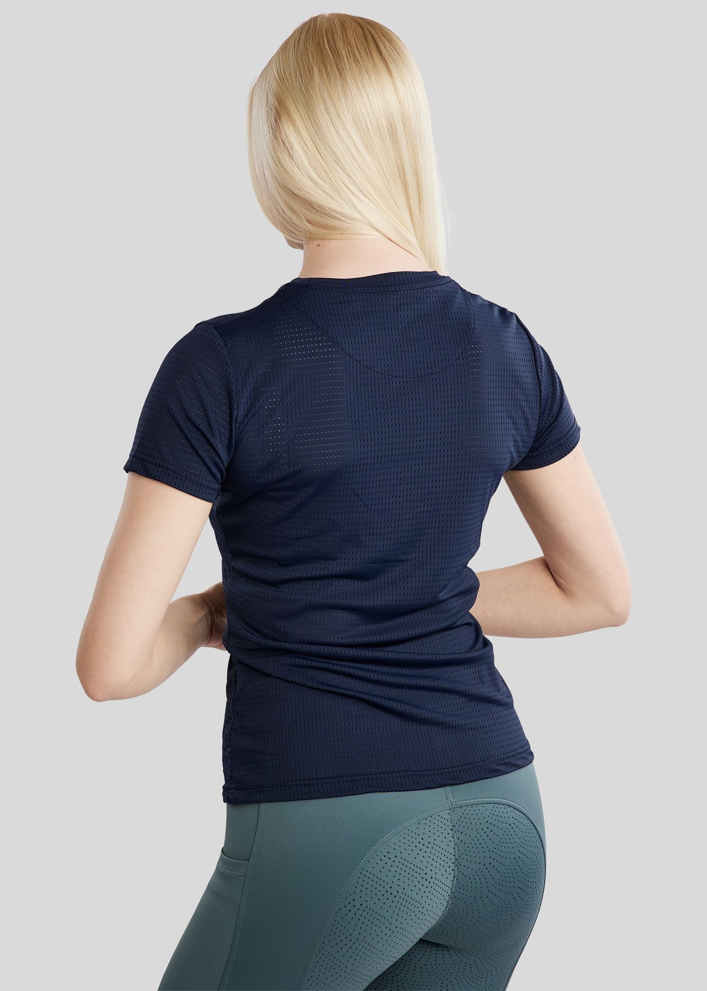 MoTilley Camiseta laser cut Ligera, Transpirable y Estilo Deportivo - Navy