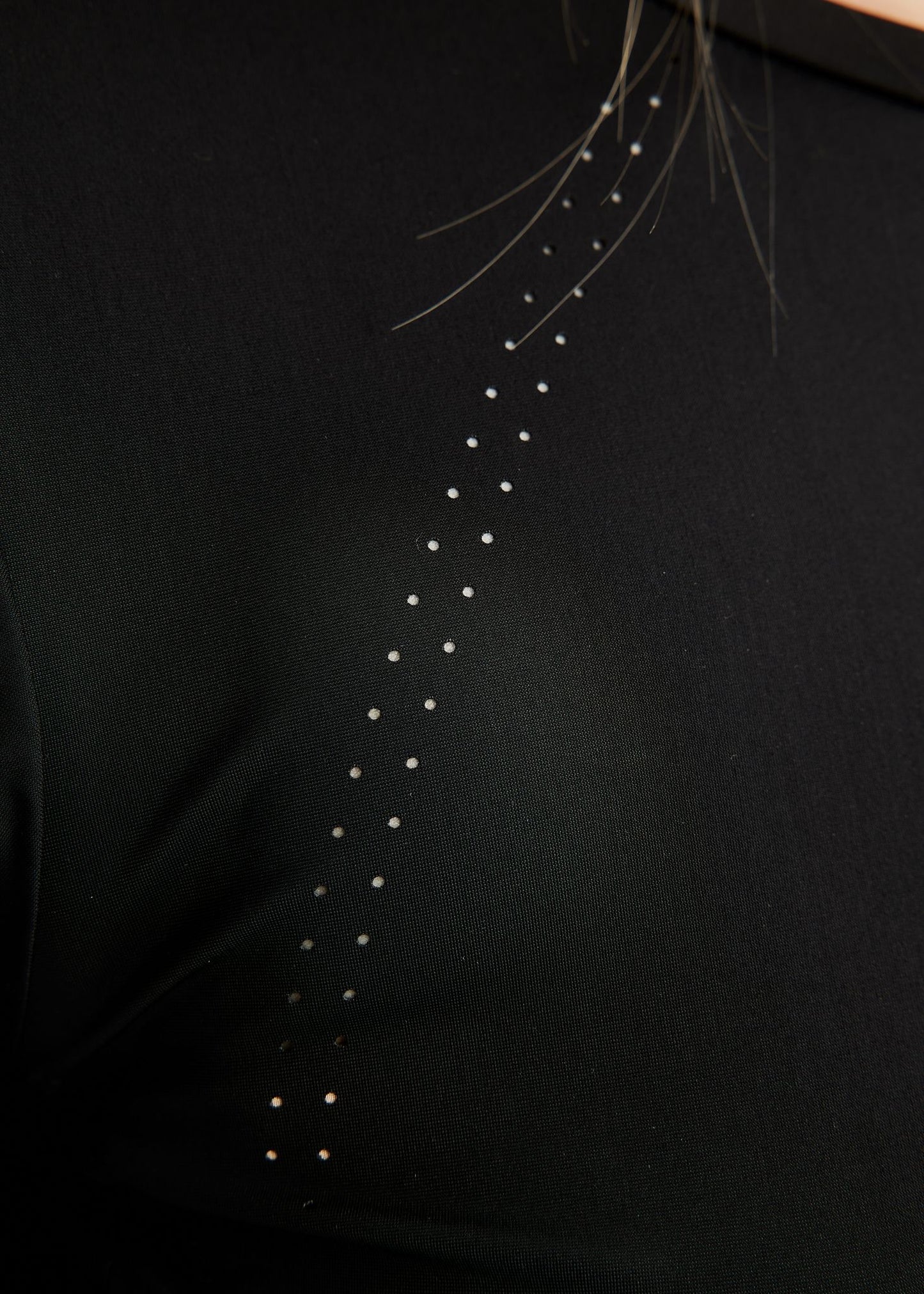 MoZike Refined camiseta laser cut - Negro