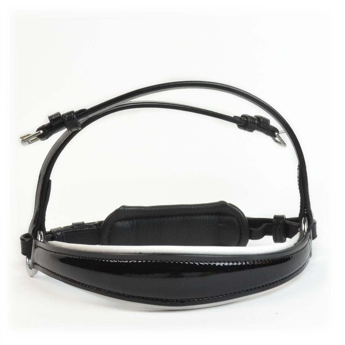 Bridle2Fit German Noseband TUBULAR PATENT LEATHER