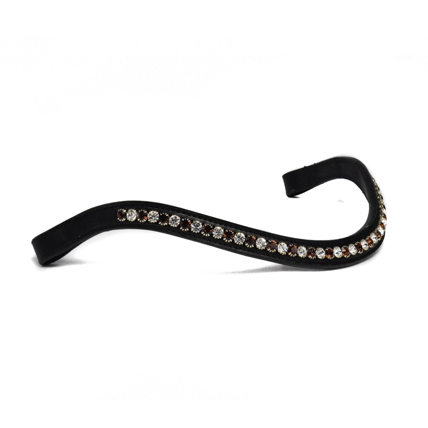 Bridle2Fit Frontalera con cristales Blanco y Cobre