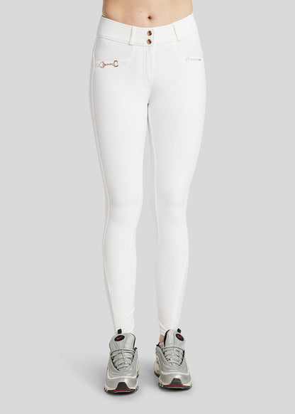 Molly Yati pantalon Highwaist Rosegold Edition Full Grip - Blanco