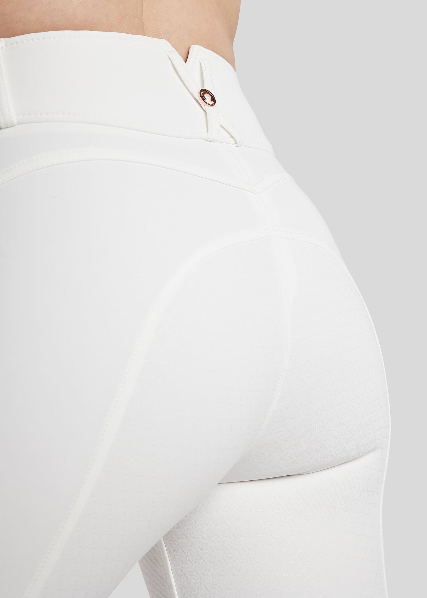Molly Yati pantalon Highwaist Rosegold Edition Full Grip - Blanco