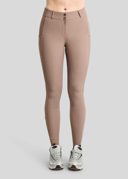 Megan pantalon con bolsillo movil F/G - Nougat Brown