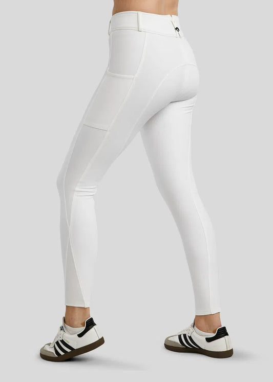 Megan pantalón con bolsillo movil FG - Blanco