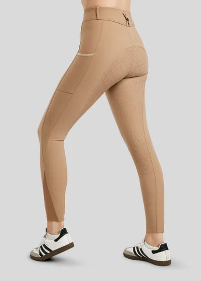 Megan pantalón con bolsillo movil F/G - Latte