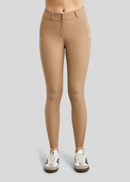 Megan pantalón con bolsillo movil F/G - Latte