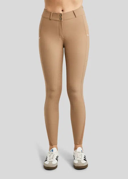 Megan pantalón con bolsillo movil F/G - Latte