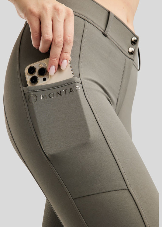 Megan pantalon con bolsillo movil F/G - Gris