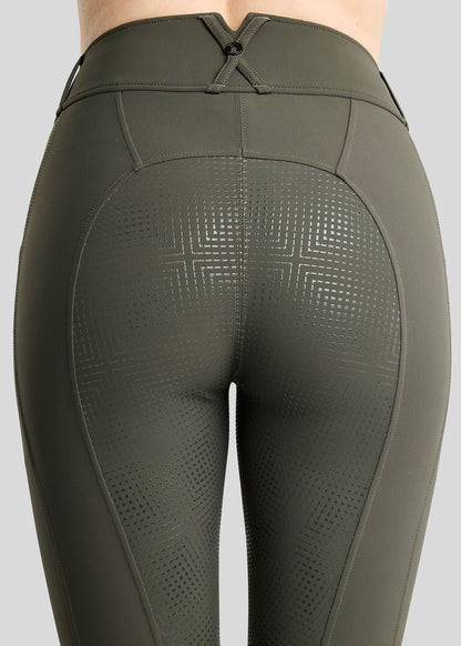 MoZida REFINED Pantalones con Gun Metal Crystals F/G - Forest Green
