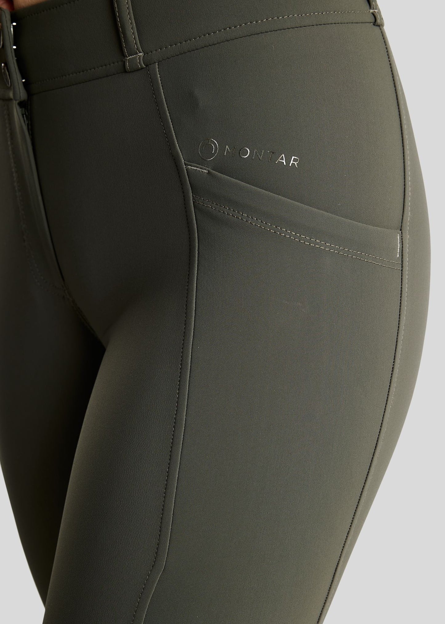 MoZida REFINED Pantalones con Gun Metal Crystals F/G - Forest Green