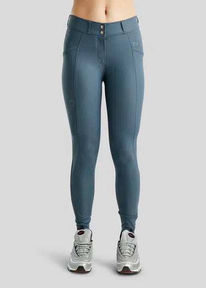 MoZida REFINED pantalones con Gun Metal Crystals KNEEGRIP - Dark Slate