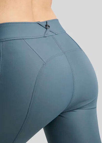 MoZida REFINED pantalones con Gun Metal Crystals KNEEGRIP - Dark Slate