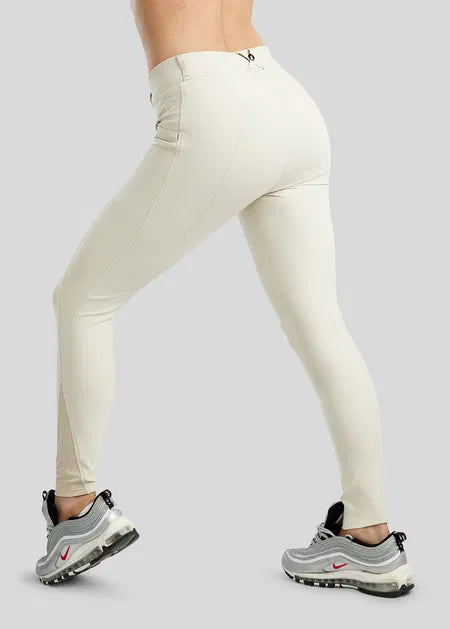 MoZida REFINED pantalones con Gun Metal Crystals KNEEGRIP - Warm Light Grey