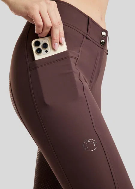 MoZida REFINED Pantalones con Gun Metal Crystals F/G - Black Peony