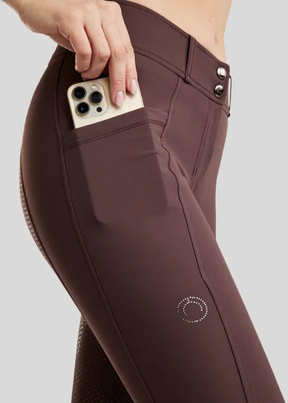 MoZida REFINED Pantalones con Gun Metal Crystals F/G - Black Peony