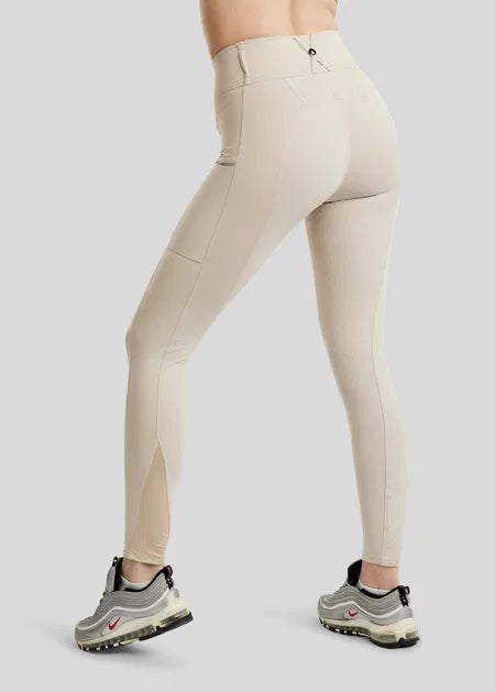MoBlair Hybrid Legging con Gun Metal Crystals F/G - Light Silver Grey