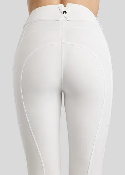MoElaine pantalones con Lasercut Logo F/G - White