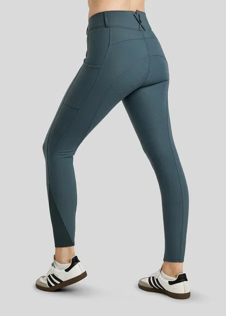 MoElaine pantalones con Lasercut Logo F/G - Dark Slate