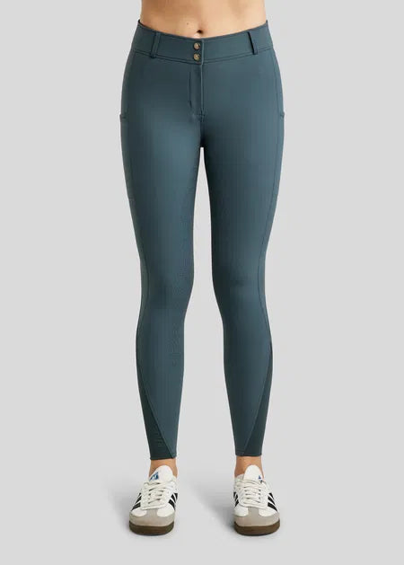 MoElaine pantalones con Lasercut Logo F/G - Dark Slate