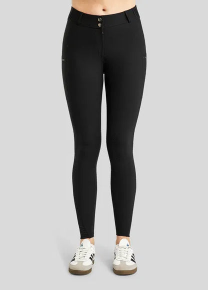 MoZuna REFINED Breeches w. Pintucks and Gun Metal Crystals Black F/G