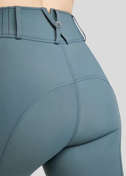 MoZuna REFINED pantalones con pliegues y Gun Metal Crystals KNEEGRIP -  Dark Slate