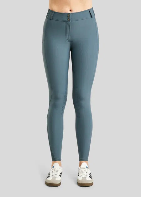 MoZuna REFINED Breeches w. Pintucks and Gun Metal Crystals Dark Slate F/G