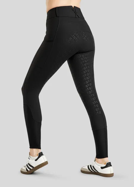 MoStar Summer Breeches w. Foil Logo Stripe and Mesh Black F/G