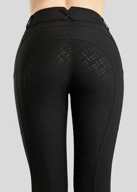 MoStar Summer Breeches w. Foil Logo Stripe and Mesh Black F/G