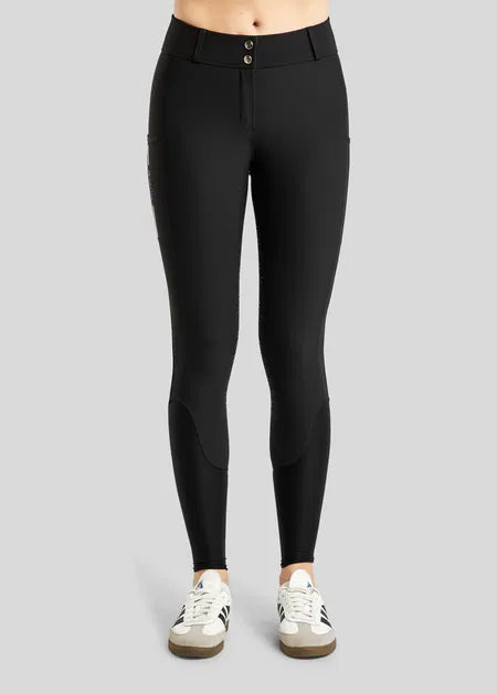MoStar Summer Breeches w. Foil Logo Stripe and Mesh Black F/G