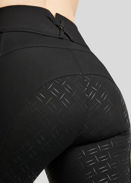 MoStar Summer Breeches w. Foil Logo Stripe and Mesh Black F/G