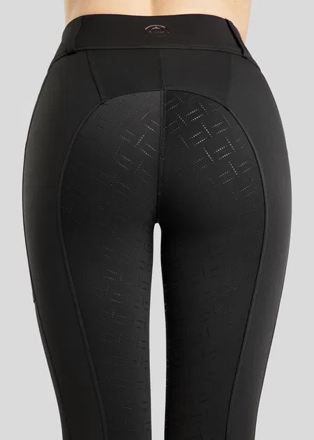 MoStar legging with Mesh and Foil Logo F/G - Black