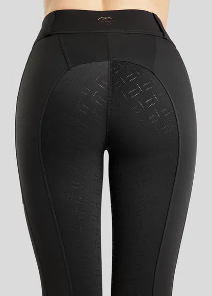 MoStar legging with Mesh and Foil Logo F/G - Black