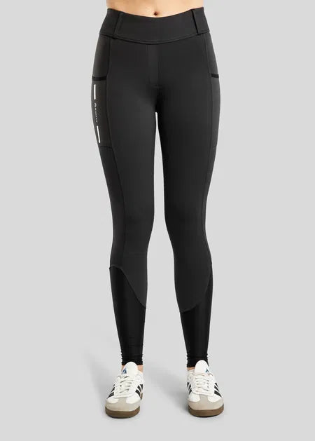 MoStar legging with Mesh and Foil Logo F/G - Black