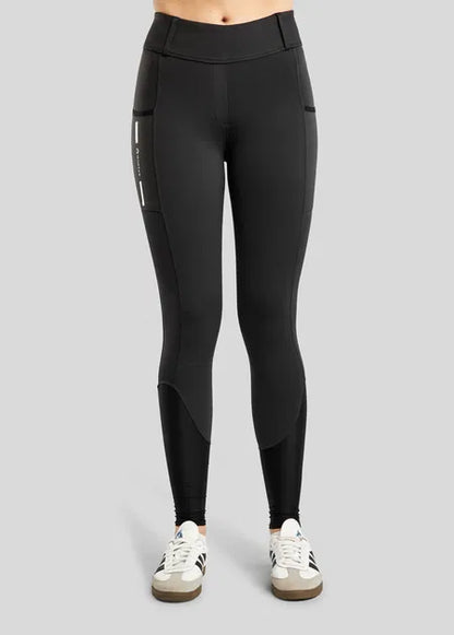MoStar legging with Mesh and Foil Logo F/G - Black
