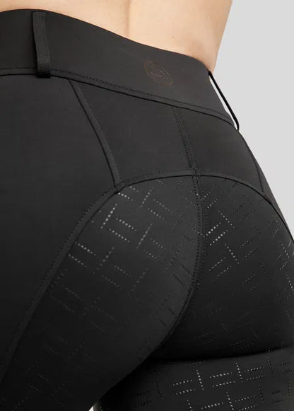 MoStar legging with Mesh and Foil Logo F/G - Black