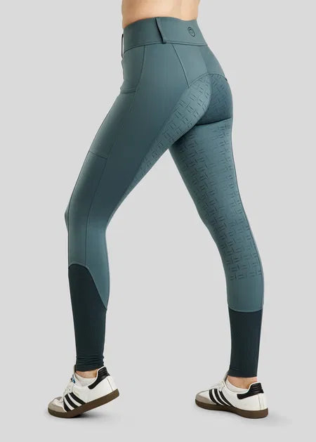 MoStar legging with Mesh and Foil Logo F/G- Dark Slate
